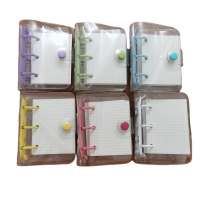 Mini 3-hole binder notebook ins Wind Star chasing girl diary notebook collage notebook