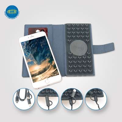 Wireless Leather Mobile Phone Case and Credit Card Holder