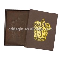 Saffiano leather passport holder case set with logo