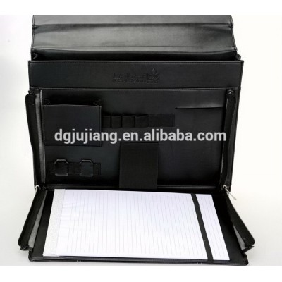 China supply high quality and cheap portfolio with pen holder memo