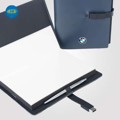 Leather Notebook with USB/Diary with USB flash disk