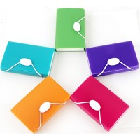 China factory wholesale candy color A6 bill folder for document