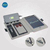 Power bank leather cover electronic handwritten board folder