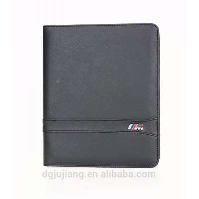 Hot sell leather tablet case with power bank for ipad and phone tablet case folder customize logo and color