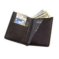 Rfid Blocking Leather Travel Passport Holder Cover Slim Card Wallet